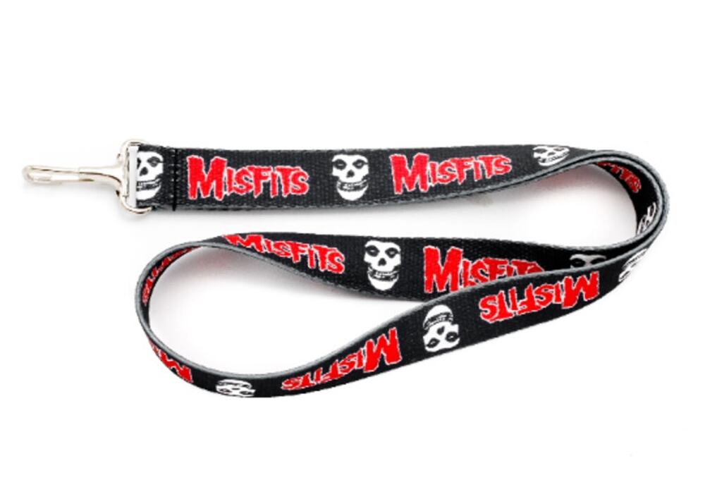 Misfits Fiend Skull Official Lanyard heavy duty key chain punk